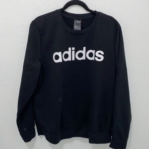 Adidas Black Sweatshirt with White Logo